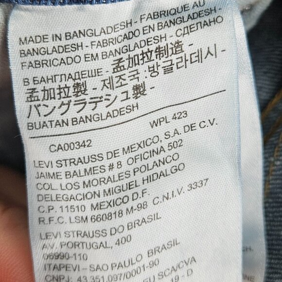 Sold Levis 511 Jeans Mens 30x32 Blue Stretch Denim Slim Fit Straight Leg - Picture 4 of 15